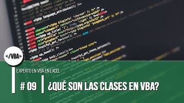 ¿Qué son las clases en VBA?