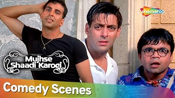 लो आ गया सनी या शनि |  Best Comedy Scenes | Movie Mujhse Shaadi Karogi | Akshay Kumar - Rajpal Yadav