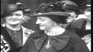 French first lady on a visit to Washington D.C. as the US Secretary of State Cord...HD Stock Footage
