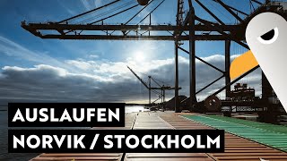 Urlaub auf einem Containerschiff ⚓️ Auslaufen aus Norvik / Stockholm 🇸🇪