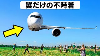 片翼だけで不時着した旅客機の物語