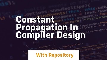 Constant propagation in compiler design