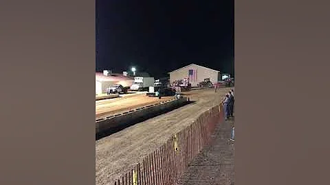 Medford, WI.  Eric Bauer pulling Justa Creepin, se...