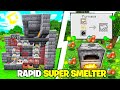 FASTEST Super Smelter for Minecraft Bedrock 1.20 (2024)