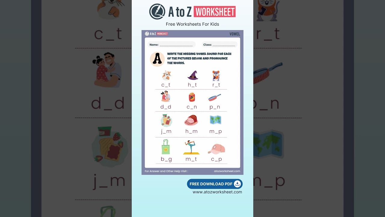 Alphabet Fill Worksheet PDF | Printable for Parents & Teachers