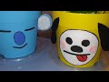 Como hacer masetas  de bt21 🌿DIY decorating plant pots with bt21 faces