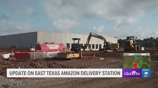 Walls are up for the East Texas Amazon delivery station