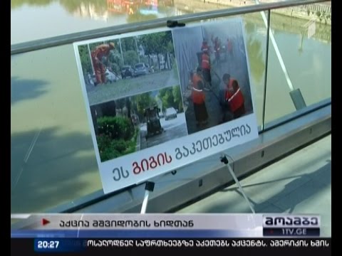 \"წერილი გიგის\"-  გიგი უგულავას მხარდამჭერთა აქცია მშვიდობის ხიდთან