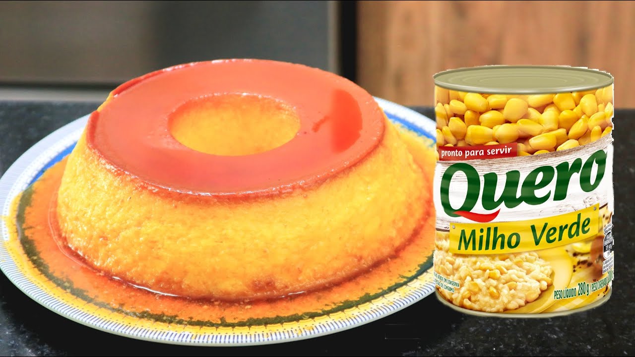 JOGUE O MILHO DE LATINHA NO LIQUIDIFICADOR E VOCÊ VAI SURPREENDER TODO MUNDO!! MILHO布丁
