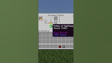 How To Brew Swiftness (8:00) Splash Potions In Minecraft #Shorts
