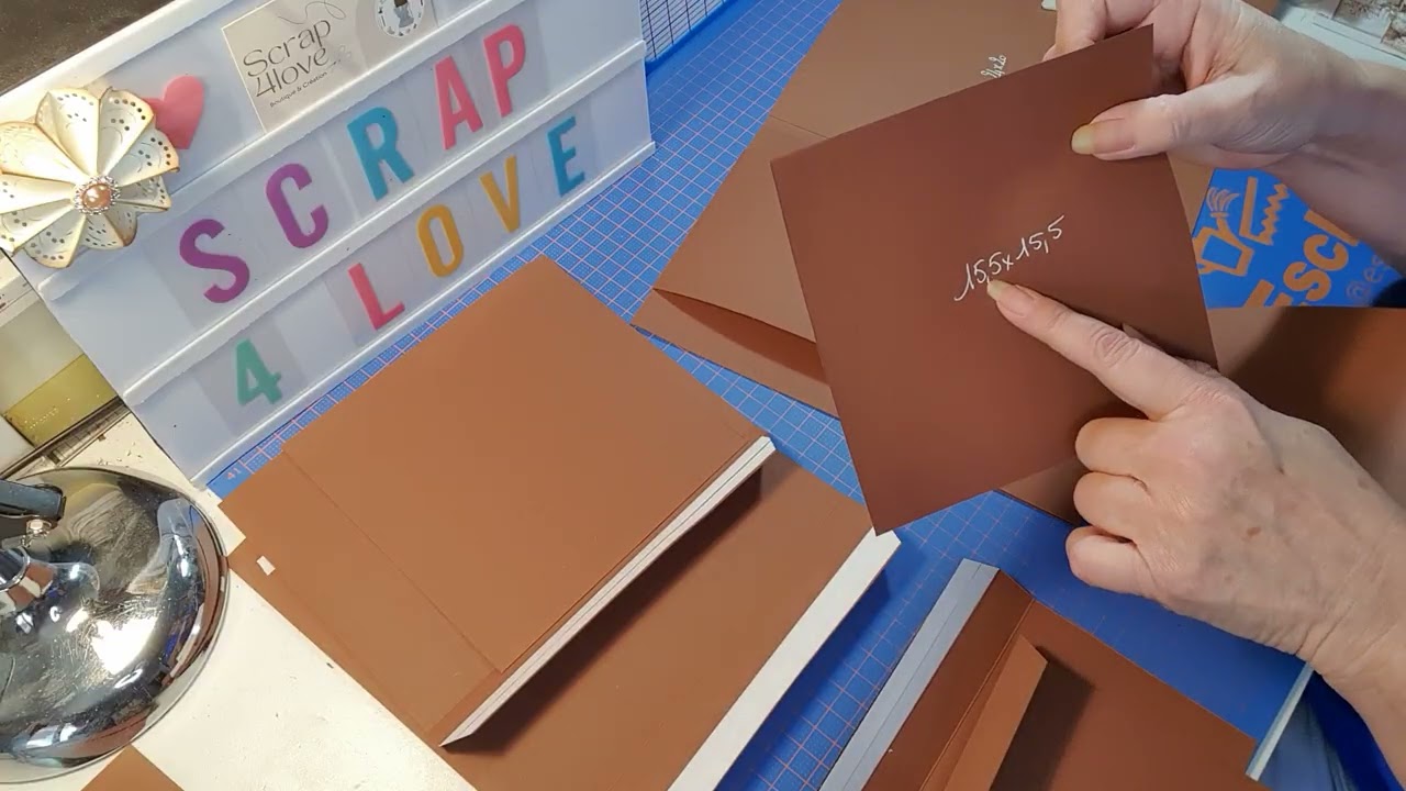 TUTO ALBUM FOLIO WINTER SEASON -COUVERTURES ET STRUCTURE BLOC GAUCHE