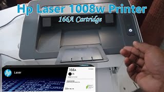 How To Replace Toner In Hp Laser 1008W Printer Install Hp 166A Cartridge