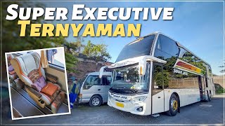 IT'S SO COMFORTABLE! JUMBO SEATS ON THE LOWER DECK | Jogja - Jakarta by Sinar Jaya Double Decker
