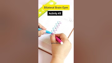 Bilateral Brain Gym/ Both Side Brain Exercise On Paper/ Left Brain & Right Brain Activity For Kids