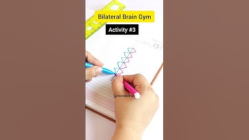 Bilateral Brain Gym/ Both Side Brain Exercise On Paper/ Left Brain & Right Brain Activity For Kids