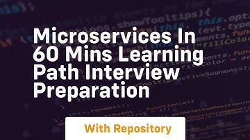 Microservices in 60 mins learning path interview preparation