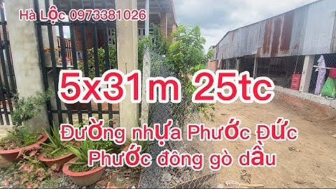 Đất mặt tiền nhựa Phước Đức b gò dầu Tây ninh