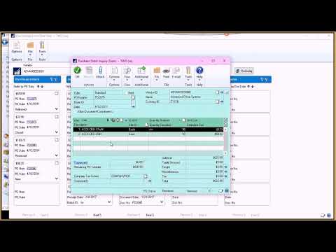 The All in One View in Microsoft Dynamics GP