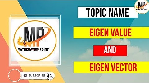 HOW TO FIND EIGEN VALUE AND EIGEN VECTOR || DEFINITION OF EIGEN VALUE AND EIGEN VECTOR||