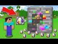 Minecraft NOOB vs PRO: NOOB FOUND SUPER SECRET BIG RAINBOW ORE IN VILLAGE Challenge 100% trolling