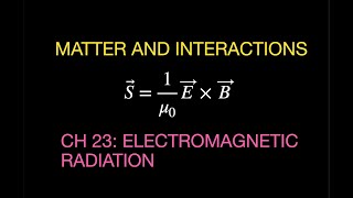 Matter and Interactions: Chapter 23 Electromagnetic Radiation  Summary