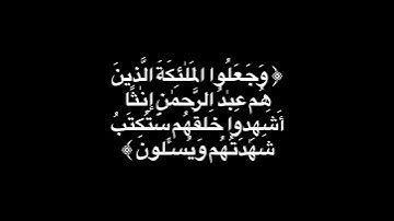 كروما سورة الزخرف - آية 19