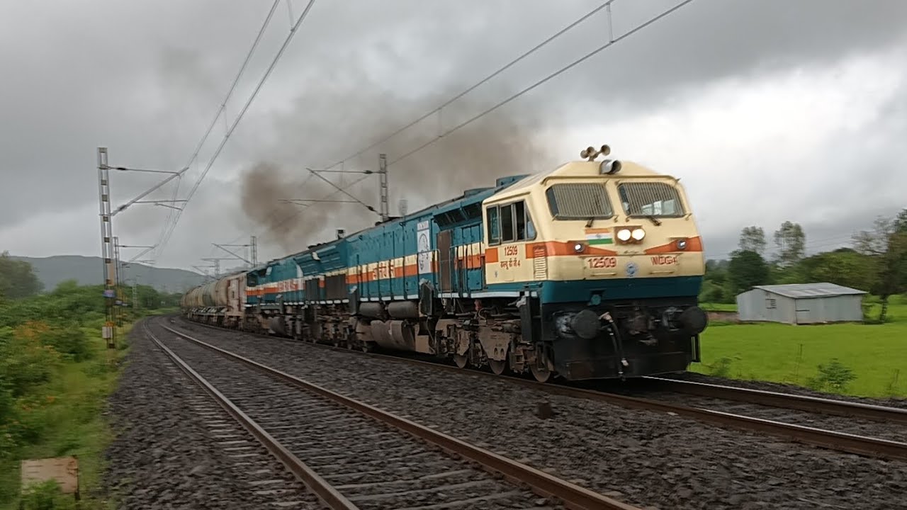 Twins Pune WDG-4 with BTPN Petrol Freight | Indian Railways