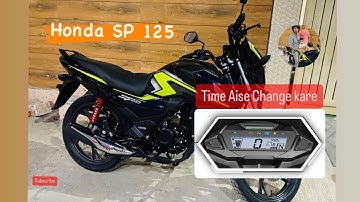 How To Set The Clock Time On A New Honda SP 125 Bs6 2023 Model #sp125newmodel