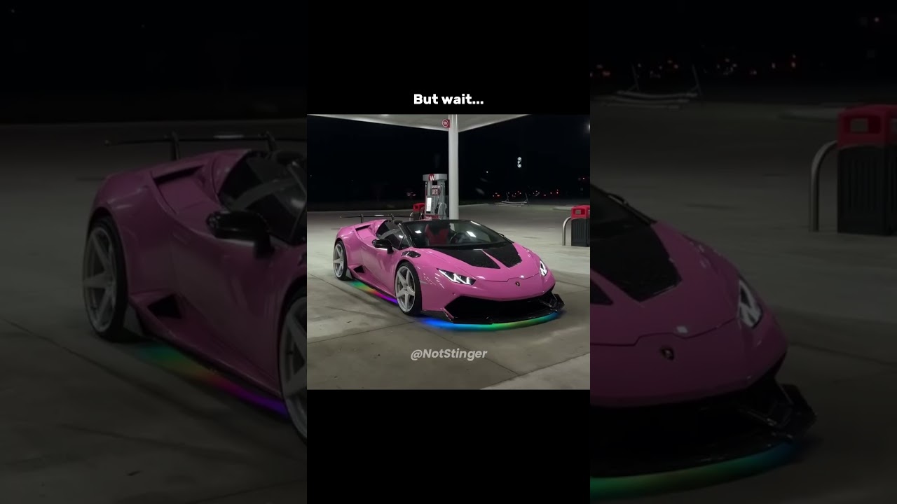 Never seen a pink Lamborghini like this before