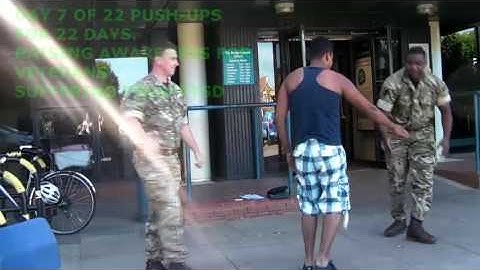 DAY 7 of the 22 push up challenge to raise awareness for combat veterans