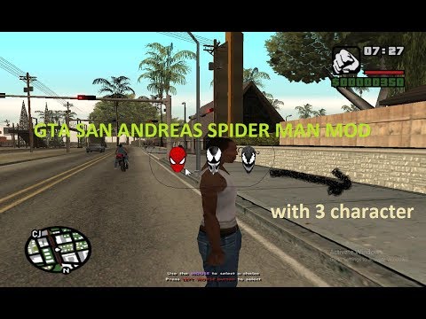 GTA SAN ANDREAS SPIDER MAN MOD 설치 방법