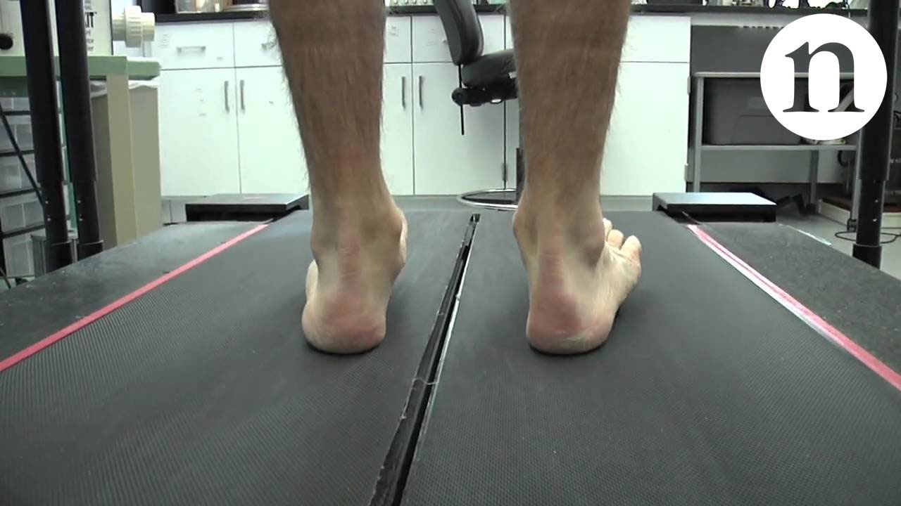 running barefoot on treadmill