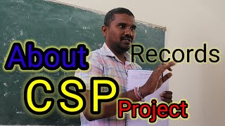 How to write CSP project records #degree #project #svdc #kadapa #apsche #APSCHE