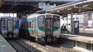 JR東日本 721系500番台仙センP-502編成 1321M普通仙台 名取駅発車