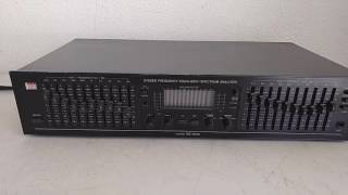 Vintage BSR EQ-3000 10-Band Equalizer / Spectrum Analyzer Demo