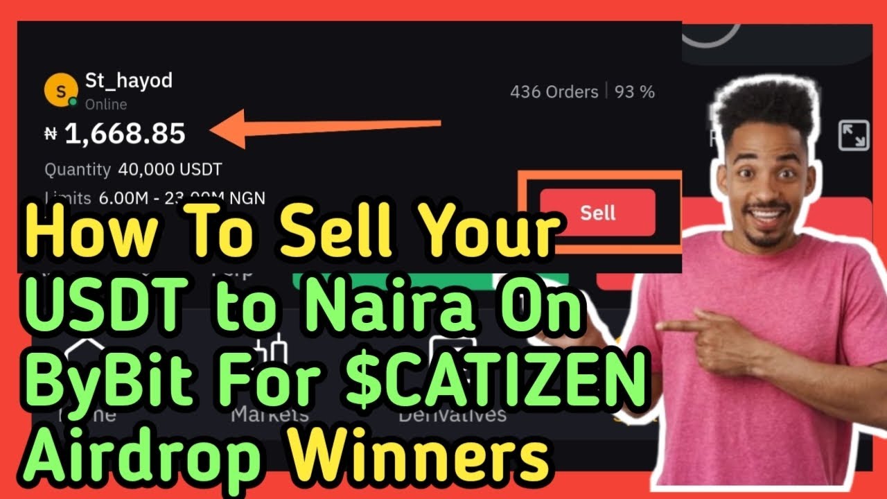 How To Sell Your USDT to Naira On ByBit For $CATIZEN Airdrop Winners 