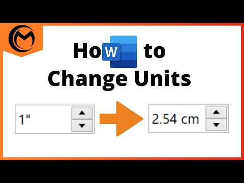 How to Change Units from Inches to Centimeters in Microsoft Word