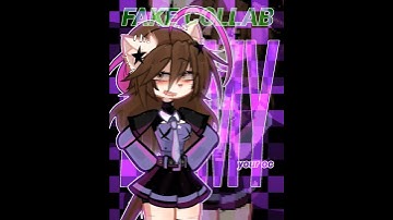 FAKE COLLAB W..ME😱⁉️ #gacha #shorts #meme