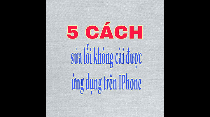 Lỗi không cài đặt được ứng dụng ios