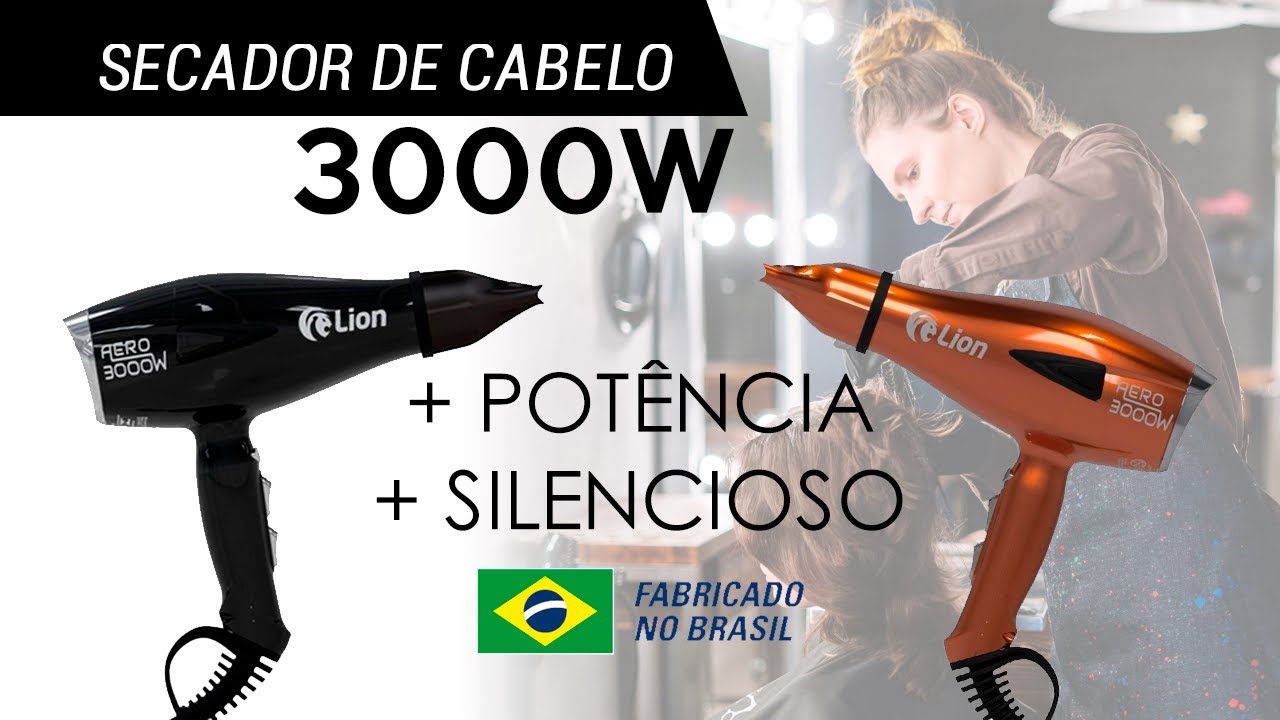 Secador De Cabelo Aero 3000w 220v Profissional Cobre - Lion