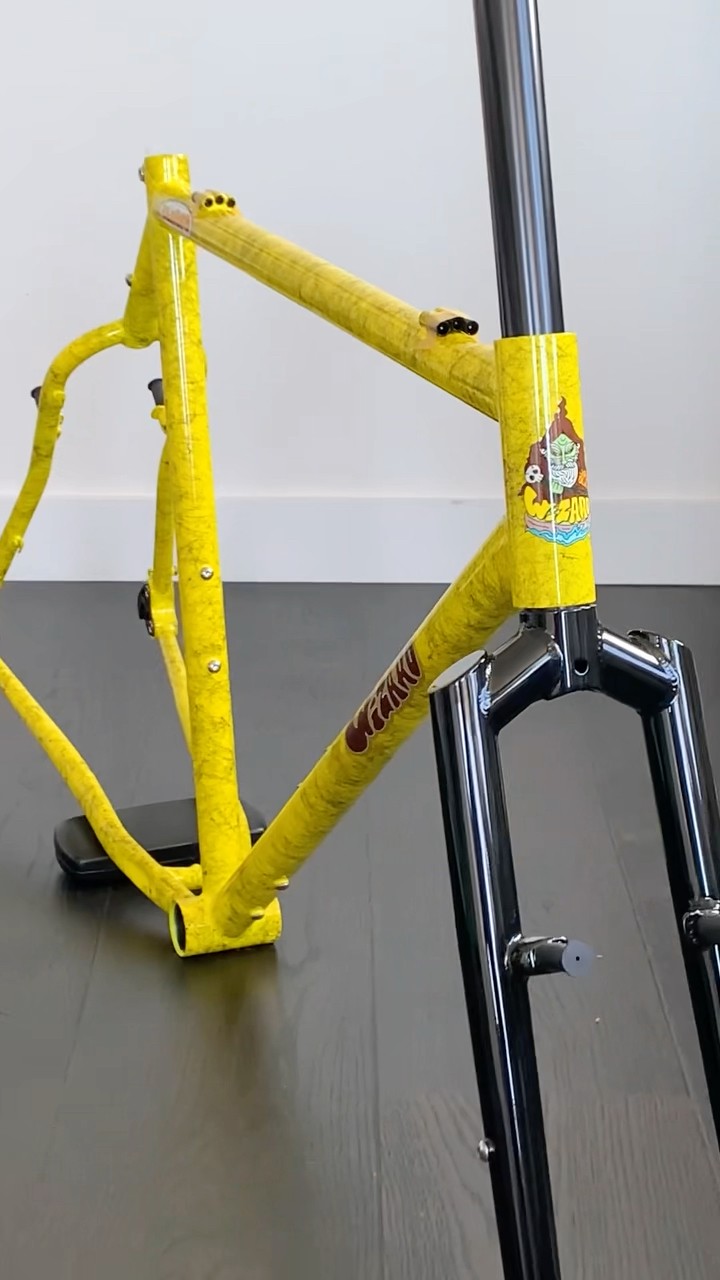 90s mtb inspired frame! ever seen anything like this? #mtb #bike