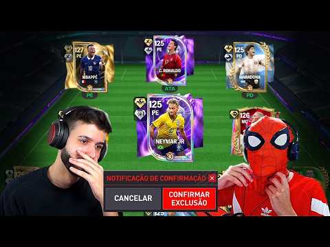 X1 COM O HACKER DA MINHA CONTA DO FC MOBILE! (Se perder exclui a conta)