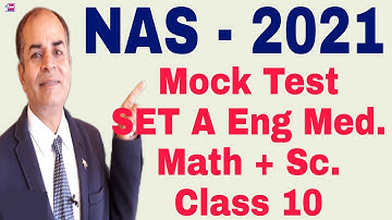 mock test nas 2021 class 10 math science english medium by Vijay Kumar