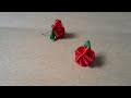 How to make flower earrings ; easy and beautiful