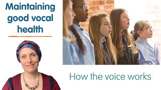 Maintaining good vocal health | Webinar preview | How the voice works