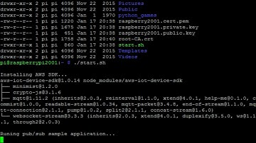 Raspberry Pi 2: Test connect to AWS IoT