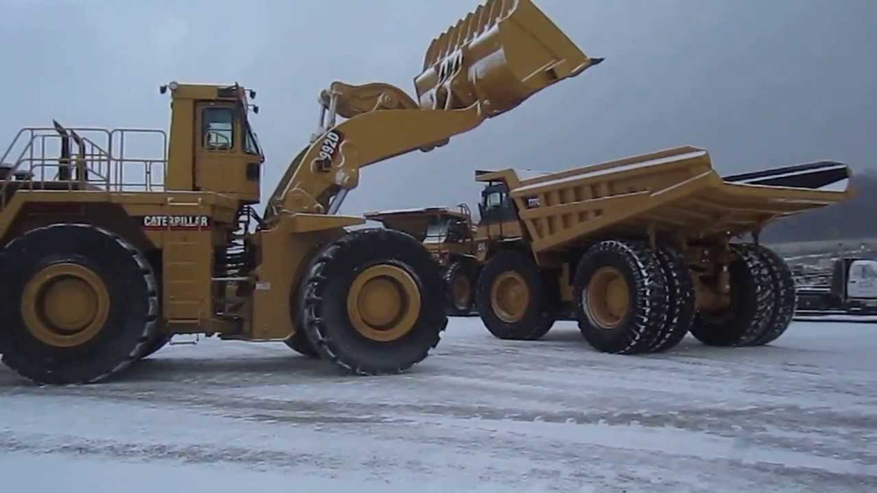 Dallas Machinery, LLC Caterpillar 992D & 777C Simulation YouTube