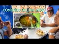 #Pastor Ramón #Cristian #Urbina comiendo ￼sabroso en la #cocina de #Dulmita #gallina india