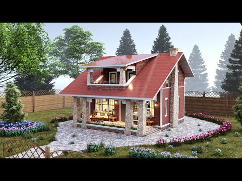 Charming 8x9 m (29 x 31 ft) Cottage House Idea 
