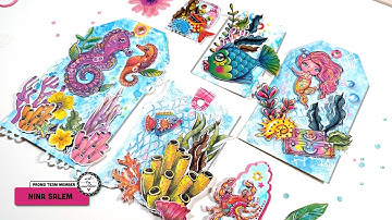 Mixed Media Tag Journal - Maximize Using Your Gel Plate - Art By Marlene New Release